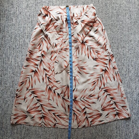 Ann Taylor linen blend midi skirt - Picture 3 of 9